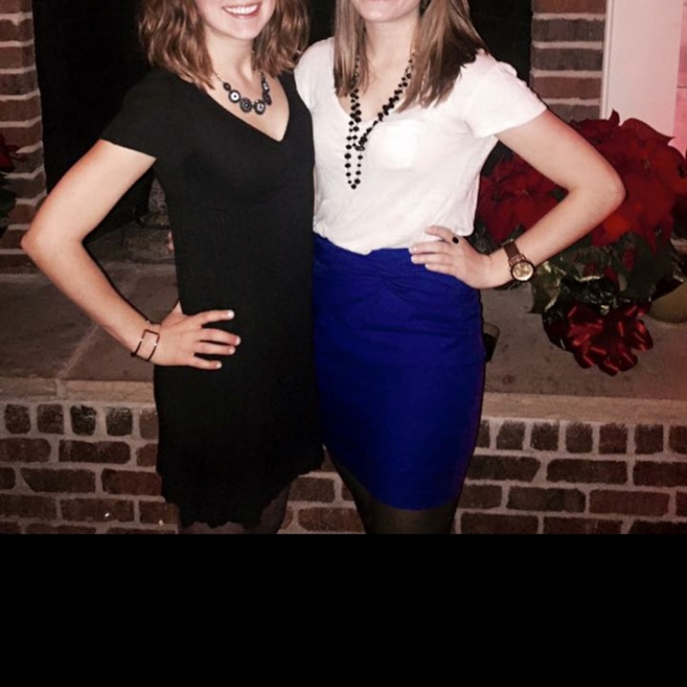 Bright blue skirt || H&M